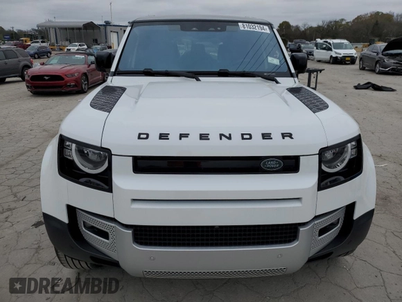 2021 Land Rover Defender S with VIN SALEJERX2M2050269, listed as a Copart auction lot 81032194 with 23,134 mi miles and Salvage title. Bid and sale history available at DreamBid. Image 5.