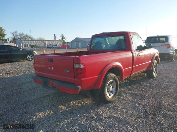 2003 Ford Ranger XL with VIN 1FTYR10U83PB47275, listed as a IAAI auction lot 41826628 with 214,845 mi miles. Bid and sale history available at carsss.com. Image 4.