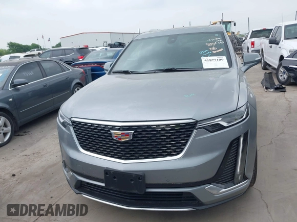 2025 Cadillac XT6 FWD Premium Luxury with VIN 1GYKPCRS4SZ119978, listed as a IAAI auction lot 41877109 with 13,579 mi miles. Bid and sale history available at carsss.com. Image 12.