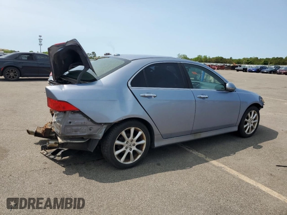 2006 Acura TSX with VIN JH4CL96886C000789, listed as a Copart auction lot 58255645 with 237,659 mi miles and Salvage title. Bid and sale history available at DreamBid. Image 3.
