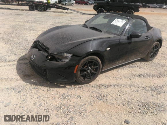 2021 Mazda MX-5 Miata Sport with VIN JM1NDAB73M0454064, listed as a IAAI auction lot 42613537 with 24,630 mi miles and . Bid and sale history available at DreamBid. Image 2.
