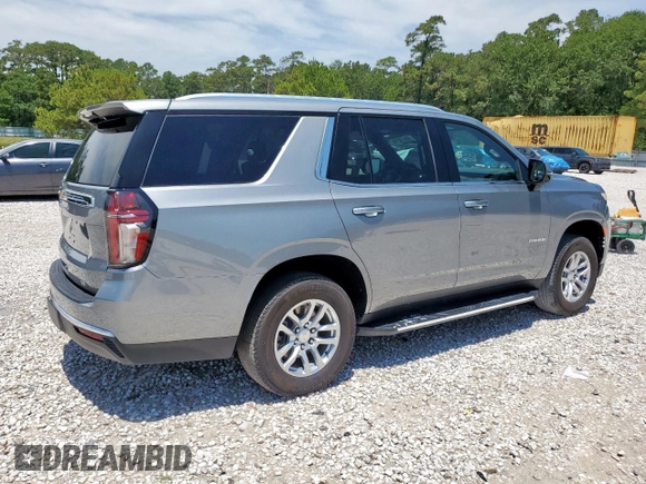 2023 Chevrolet Tahoe LT with VIN 1GNSCNKD5PR338827, listed as a Copart auction lot 58470215 with 22,909 mi miles and Salvage title. Bid and sale history available at DreamBid. Image 3.