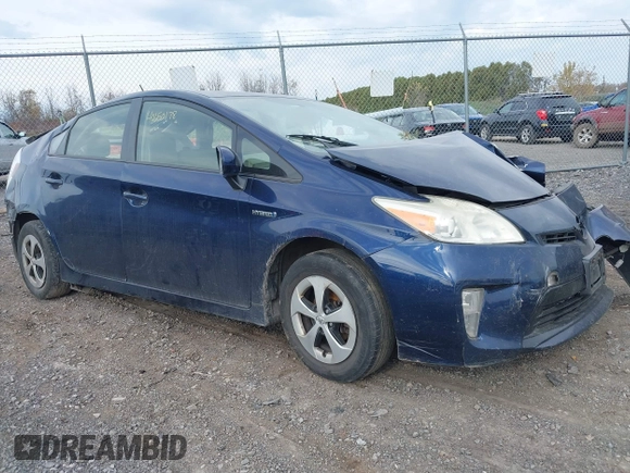 2013 Toyota Prius One with VIN JTDKN3DU2D1687801, listed as a IAAI auction lot 40650178 with 58,017 mi miles and . Bid and sale history available at DreamBid. Image 1.