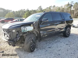 2021 Chevrolet Suburban RST with VIN 1GNSCEKD0MR338374, listed as a Copart auction lot 48738135 with 46,194 mi miles and Salvage Title. Bid and sale history available at carsss.com. Image 1.