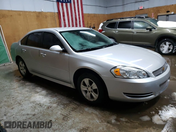 2012 Chevrolet Impala LS Fleet with VIN 2G1WF5E38C1228063, listed as a Copart auction lot 47064605 with 129,511 mi miles and Salvage Title. Bid and sale history available at DreamBid. Image 4.