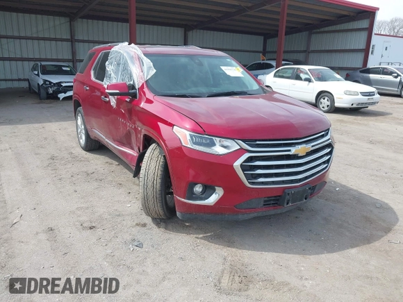 2018 Chevrolet Traverse High Country with VIN 1GNEVKKW0JJ106147, listed as a IAAI auction lot 41995736 with 95,512 mi miles. Bid and sale history available at carsss.com. Image 1.