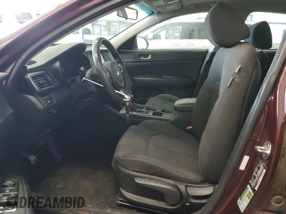 2018 Kia Optima LX with VIN 5XXGT4L33JG265983, listed as a Copart auction lot 53722745 with 82,233 mi miles and Salvage title. Bid and sale history available at DreamBid. Image 7.