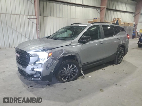 2023 GMC Terrain SLE with VIN 3GKALMEG4PL241960, listed as a Copart auction lot 56607085 with 21,390 mi miles and Non repairable. Bid and sale history available at DreamBid. Image 1.