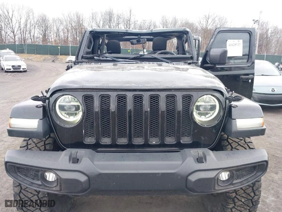 2018 Jeep Wrangler Unlimited Sahara with VIN 1C4HJXEG6JW289575, listed as a IAAI auction lot 41629737 with 74,654 mi miles. Bid and sale history available at carsss.com. Image 12.