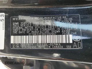 2006 Toyota Corolla CE z VIN 2T1BR32E06C592667, wystawiony jako Copart lot #58543645 z przebiegiem 216 444 mil mil oraz Czysty tytuł • Clean title. Historia ofert i sprzedaży dostępna na DreamBid. Obrazek 13.