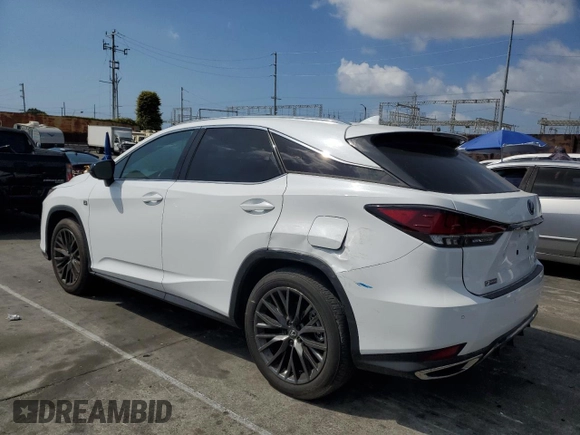 2020 Lexus RX 350 F Sport Performance with VIN 2T2YZMDA4LC234425, listed as a Copart auction lot 50831835 with 20,083 mi miles and Salvage title. Bid and sale history available at DreamBid. Image 2.