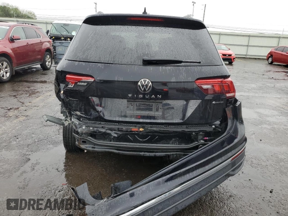 2023 Volkswagen Tiguan S with VIN 3VVFB7AX1PM119581, listed as a Copart auction lot 56563355 with 17,675 mi miles and Salvage title. Bid and sale history available at DreamBid. Image 6.