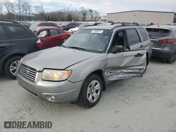 2007 Subaru Forester X with VIN JF1SG63647H725271, listed as a Copart auction lot 47088015 with 128,435 mi miles and Salvage Title. Bid and sale history available at carsss.com. Image 1.
