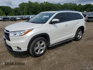 2015 Toyota Highlander Limited with VIN 5TDYKRFH4FS049755, listed as a Copart auction lot 58789995 with 120,337 mi miles and Salvage title. Bid and sale history available at DreamBid. Image 1.