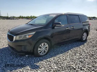 2015 Kia Sedona LX with VIN KNDMB5C11F6042261, listed as a Copart auction lot 53165305 with 121,474 mi miles and Clean Title. Bid and sale history available at carsss.com. Image 1.
