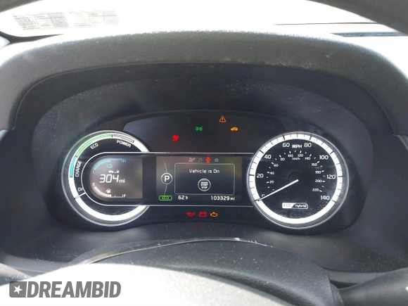 2017 Kia Niro LX with VIN KNDCB3LC8H5041747, listed as a IAAI auction lot 41764016 with 103,329 mi miles. Bid and sale history available at carsss.com. Image 7.