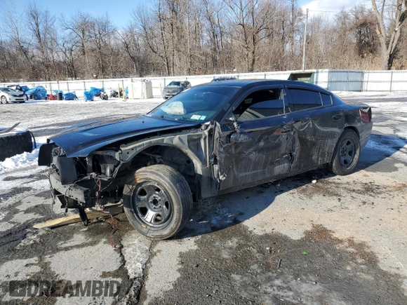 2013 Dodge Charger Police with VIN 2C3CDXAT9DH721216, listed as a Copart auction lot 42130515 with 128,473 mi miles and Salvage Title. Bid and sale history available at carsss.com. Image 1.