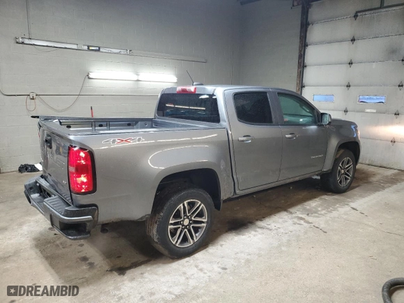 2021 Chevrolet Colorado 4WD Work Truck with VIN 1GCGTBEN3M1142669, listed as a Copart auction lot 85634904 with 58,905 mi miles and Salvage Title. Bid and sale history available at carsss.com. Image 3.
