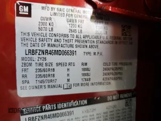 2021 Buick Envision Essence with VIN LRBFZNR46MD066391, listed as a Copart auction lot 41727065 with 40,204 mi miles and Non Repairable. Bid and sale history available at carsss.com. Image 13.