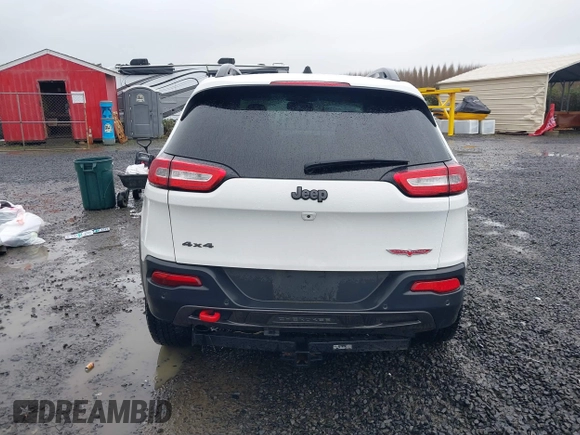 2018 Jeep Cherokee Trailhawk with VIN 1C4PJMBBXJD567022, listed as a IAAI auction lot 41834618 with 41,017 mi miles and . Bid and sale history available at DreamBid. Image 16.