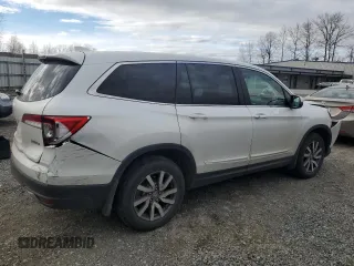 2022 Honda Pilot EX-L with VIN 5FNYF6H53NB018182, listed as a Copart auction lot 45166705 with 48,101 mi miles and Salvage Title. Bid and sale history available at carsss.com. Image 3.