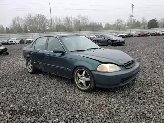 1998 Honda Civic EX with VIN 2HGEJ8546WH619981, listed as a Copart auction lot 88636735 with 208,240 mi miles and Salvage Title. Bid and sale history available at carsss.com. Image 10.