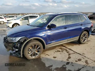 2024 Volkswagen Tiguan SE z VIN 3VVNB7AX1RM062426, wystawiony jako Copart lot #43279425 z przebiegiem 10 654 mil mil oraz Szkoda całkowita • Salvage title. Historia ofert i sprzedaży dostępna na DreamBid. Obrazek 1.