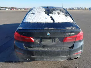 2018 BMW 5 Series M550i xDrive with VIN WBAJB9C59JG463948, listed as a IAAI auction lot 41845989 with 99,385 mi miles. Bid and sale history available at carsss.com. Image 16.