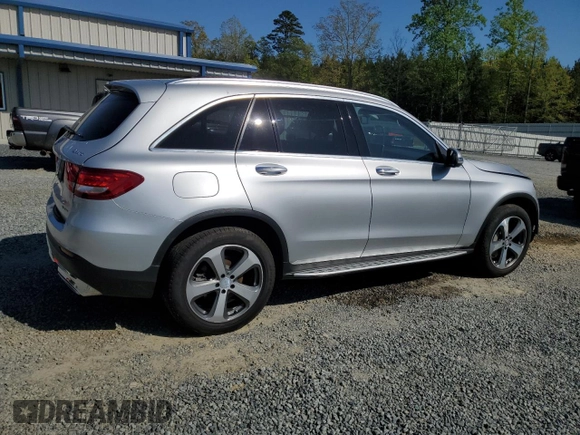 2016 Mercedes-Benz GLC with VIN WDC0G4KB7GF088113, listed as a Copart auction lot 52538335 with 130,006 mi miles and Salvage Title. Bid and sale history available at carsss.com. Image 3.