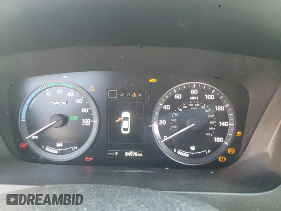 2016 Hyundai Sonata Hybrid Limited with VIN KMHE34L13GA026696, listed as a Copart auction lot 69354823 with 84,579 mi miles. Bid and sale history available at carsss.com. Image 9.