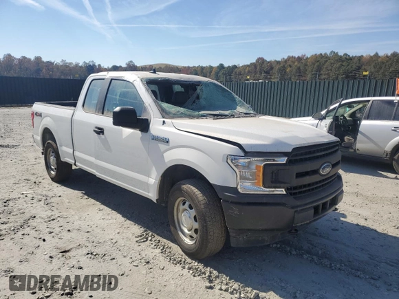 2020 Ford F-150 XL with VIN 1FTEX1EP6LFC09953, listed as a Copart auction lot 75916434 with 75,350 mi miles and Salvage Title. Bid and sale history available at carsss.com. Image 4.