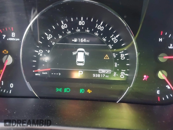 2019 Kia Sorento EX with VIN 5XYPHDA59KG464880, listed as a IAAI auction lot 41380730 with 93,817 mi miles and . Bid and sale history available at carsss.com. Image 7.