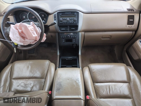 2006 Honda Pilot EX-L with VIN 5FNYF18576B019873, listed as a Copart auction lot 49908125 with 280,836 mi miles and Salvage Title. Bid and sale history available at DreamBid. Image 8.