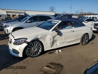 2018 Mercedes-Benz C 300 with VIN WDDWK4KB0JF622077, listed as a Copart auction lot 38075154 with 58,696 mi miles and Salvage title. Bid and sale history available at DreamBid. Image 1.