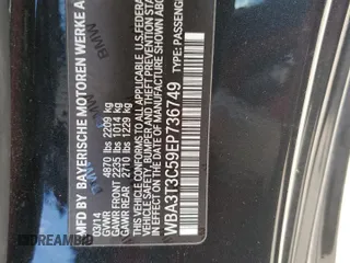 2014 BMW 4 Series 435i with VIN WBA3T3C59EP736749, listed as a Copart auction lot 76011404 with 48,815 mi miles and Salvage title. Bid and sale history available at DreamBid. Image 12.