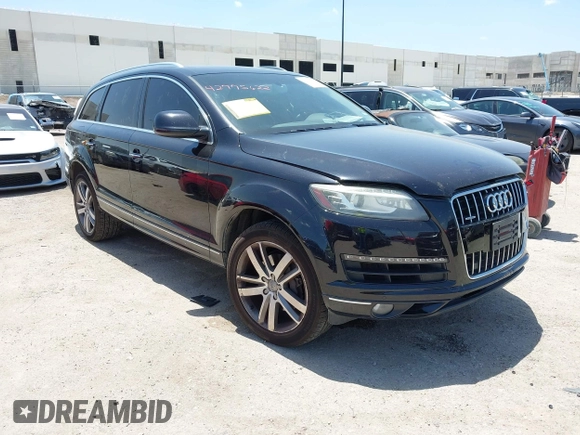 2013 Audi Q7 Premium Plus with VIN WA1LGAFEXDD004132, listed as a IAAI auction lot 42775622 with 129,227 mi miles and . Bid and sale history available at DreamBid. Image 1.