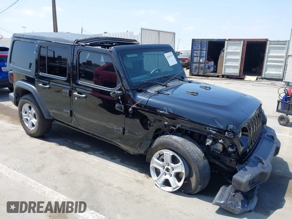 2023 Jeep Wrangler Willys with VIN 1C4HJXDG5PW615358, listed as a IAAI auction lot 42383749 with 31,988 mi miles and . Bid and sale history available at DreamBid. Image 1.
