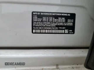 2022 BMW X7 xDrive40i z VIN 5UXCW2C00N9K29220, wystawiony jako Copart lot #59140955 z przebiegiem 56 877 mil mil oraz Szkoda całkowita • Salvage title. Historia ofert i sprzedaży dostępna na DreamBid. Obrazek 14.