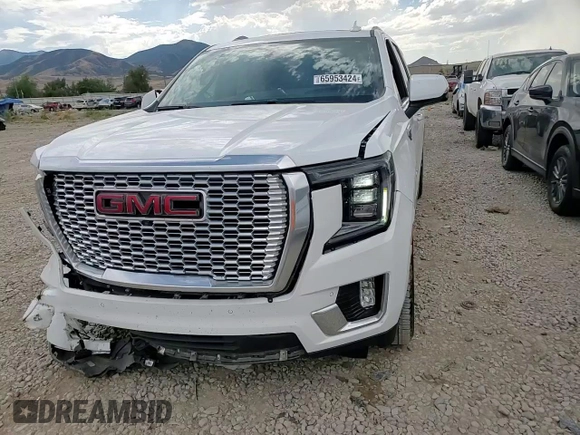 2022 GMC Yukon XL Denali with VIN 1GKS2JKT0NR233416, listed as a Copart auction lot 65953424 with 29,613 mi miles and Salvage Title. Bid and sale history available at carsss.com. Image 12.