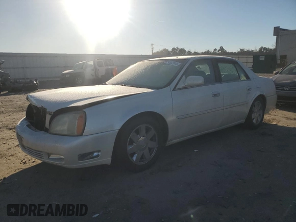 2003 Cadillac DeVille DTS z VIN 1G6KF57963U257494, wystawiony jako Copart lot #84532944 z przebiegiem 104 766 mil mil oraz Szkoda całkowita • Salvage title. Historia ofert i sprzedaży dostępna na DreamBid. Obrazek 1.