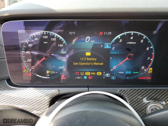 2021 Mercedes-Benz E-Class AMG E 53 with VIN W1K1K6BB2MF164763, listed as a Copart auction lot 74480874 with 0 mi miles and Salvage Title. Bid and sale history available at carsss.com. Image 9.