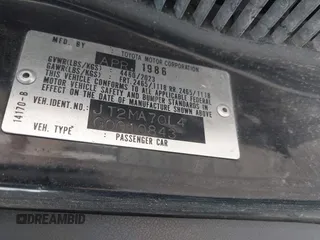 1986 Toyota Supra z VIN JT2MA70L4G0010843, wystawiony jako IAAI lot #41966751 z przebiegiem 205 187 mil mil oraz . Historia ofert i sprzedaży dostępna na DreamBid. Obrazek 9.