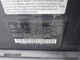 2012 Subaru Outback Limited с VIN 4S4BRDLC3C2263826, выставлен на аукционе IAAI как лот 42408483 с пробегом 201 000 миль миль и . История ставок и продаж доступна на DreamBid. Изображение 9.