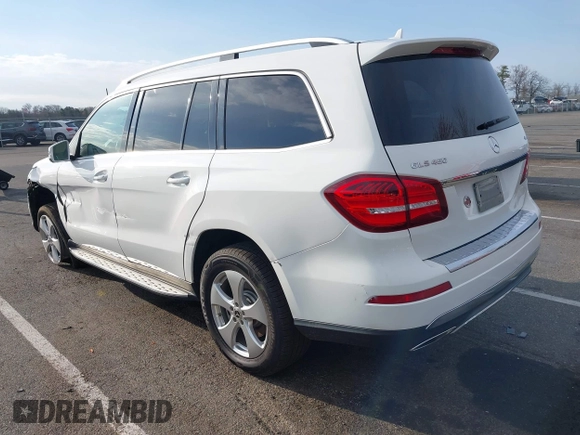 2019 Mercedes-Benz GLS 450 with VIN 4JGDF6EE3KB233297, listed as a IAAI auction lot 41882975 with 130,354 mi miles and . Bid and sale history available at DreamBid. Image 3.
