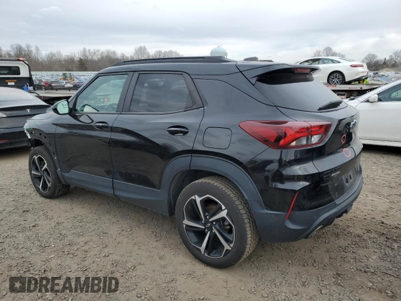 2022 Chevrolet TrailBlazer RS with VIN KL79MUSL5NB022921, listed as a Copart auction lot 46225335 with 79,736 mi miles and Salvage Title. Bid and sale history available at DreamBid. Image 2.