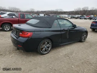 2015 BMW 2 Series M235i with VIN WBA1M1C5XFV393133, listed as a Copart auction lot 43073145 with 96,831 mi miles and Salvage Title. Bid and sale history available at carsss.com. Image 3.