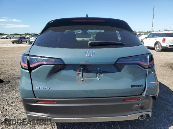 2024 Honda HR-V Sport with VIN 3CZRZ1H50RM759447, listed as a Copart auction lot 42961145 with 10,315 mi miles and Non Repairable. Bid and sale history available at carsss.com. Image 6.