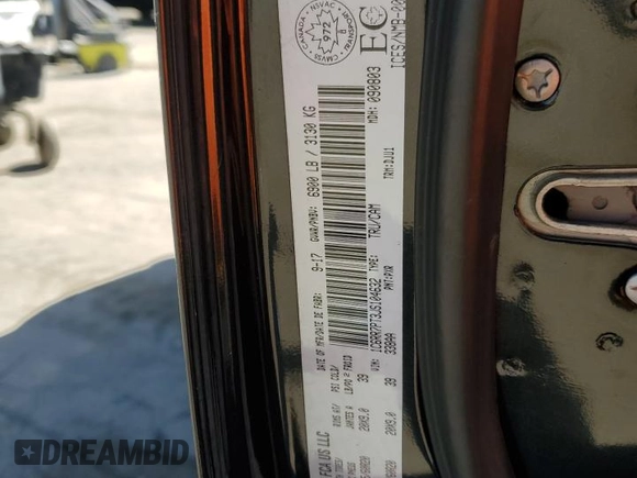 2018 Ram 1500 Longhorn with VIN 1C6RR7PT3JS104632, listed as a Copart auction lot 47736645 with 49,588 mi miles and Salvage title. Bid and sale history available at DreamBid. Image 14.