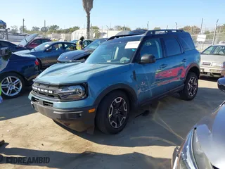 2023 Ford Bronco Sport Outer Banks with VIN 3FMCR9C6XPRE21219, listed as a IAAI auction lot 41663505 with 15,542 mi miles. Bid and sale history available at carsss.com. Image 17.