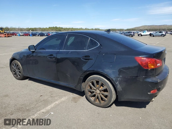 2007 Lexus IS 250 with VIN JTHCK262X72018577, listed as a Copart auction lot 50782315 with 108,024 mi miles and Salvage Title. Bid and sale history available at carsss.com. Image 2.